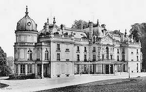 Le chateau de Noisiel coté parc en 1936